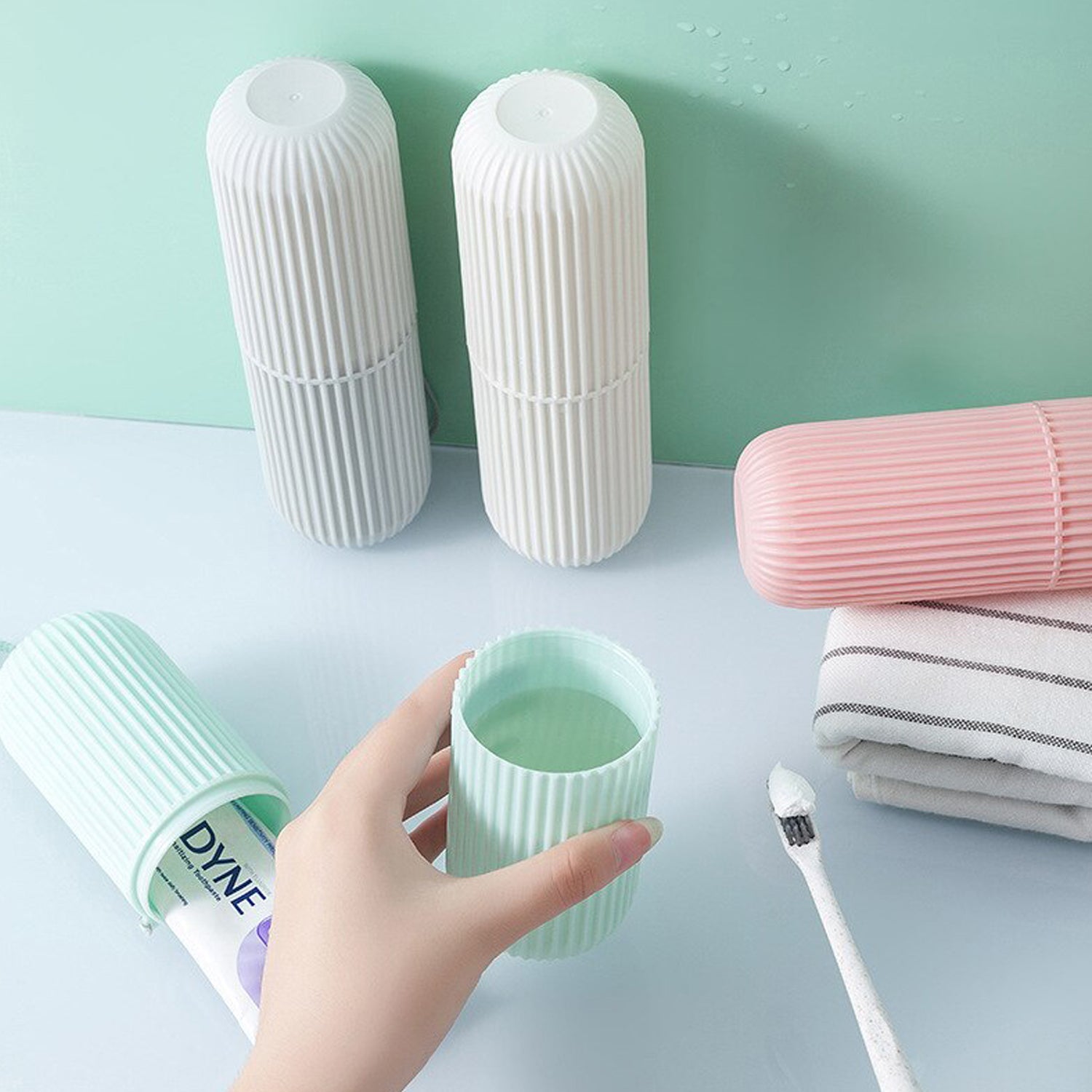 1355A Capsule Shape Travel Toothbrush Toothpaste Case Holder Portable Toothbrush Storage Plastic Toothbrush Holder (Multicolor) DeoDap 1355A Capsule Shape Travel Toothbrush Toothpaste Case Holder Portable Toothbrush Storage Plastic Toothbrush Holder (Multicolor) DeoDap